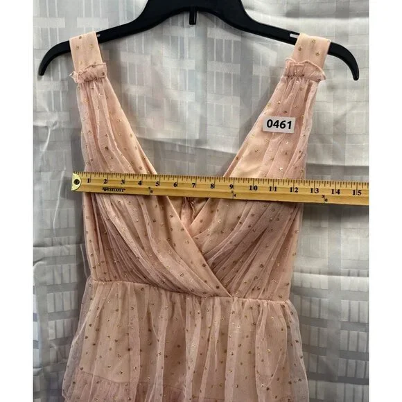 CITY TRIANGLES WOMEN/ YOUNG GIRLS DRESS SIZE 1COLOR ORANGE MELON CAP SLEEVE - Picture 6 of 13